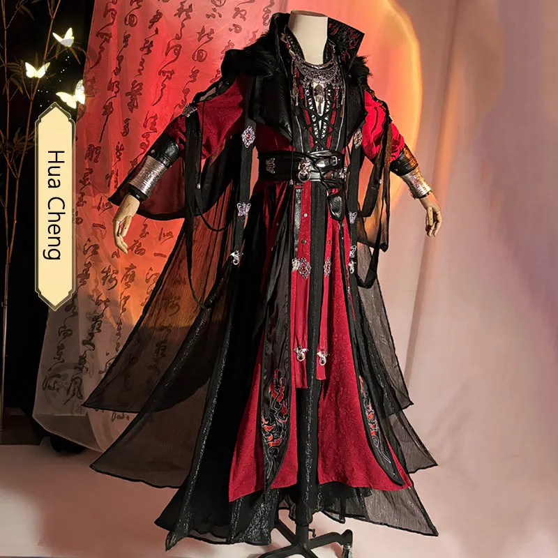 Tian Guan Ci Fu Heaven Official's Blessing Comic Hua Cheng Crimson Rain Sought Flower Cosplay Costume B Edition