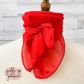 Timeless Approach Sheer Scarf in Red