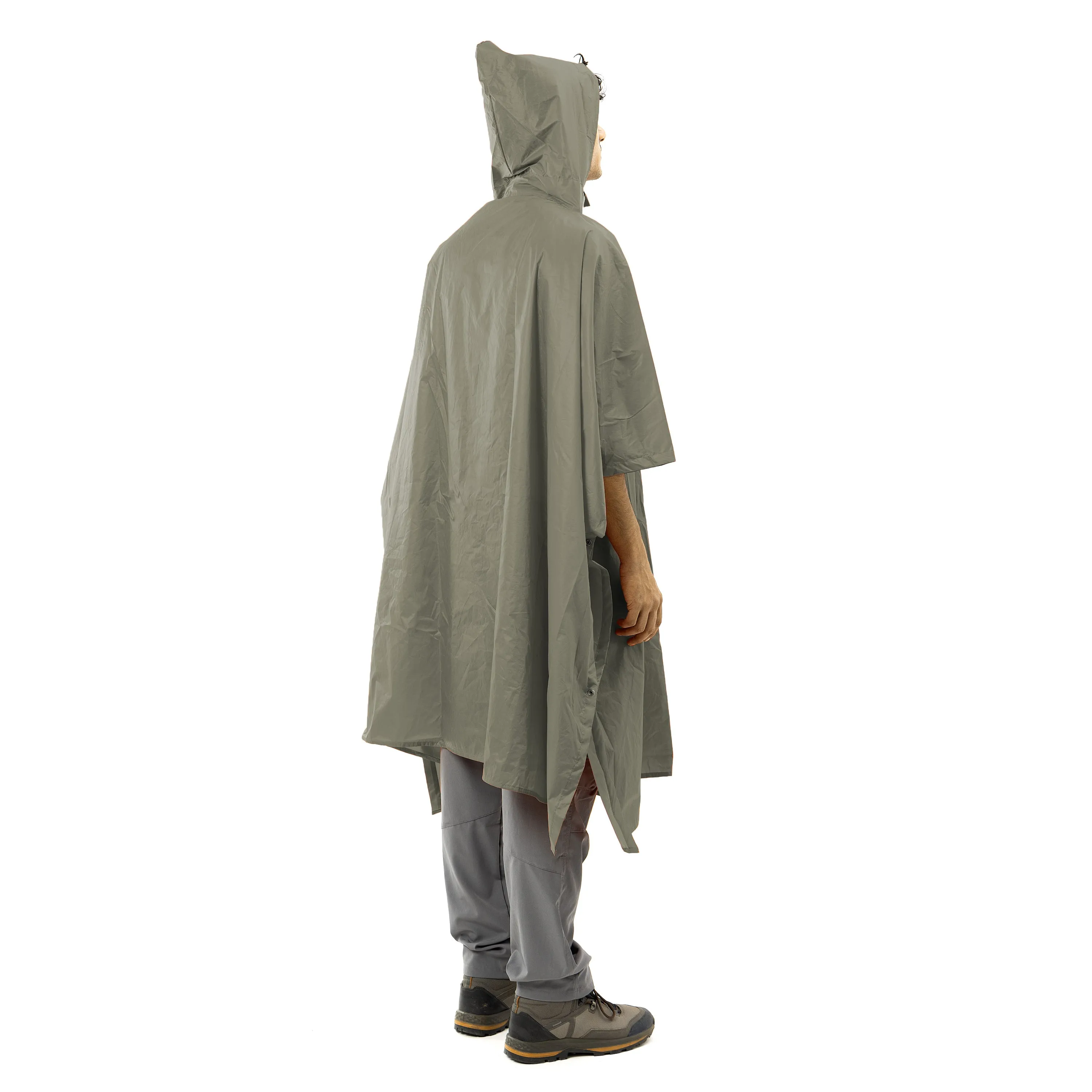 Tripole Poncho and Rain Jacket for Daily Use and Hiking l Green