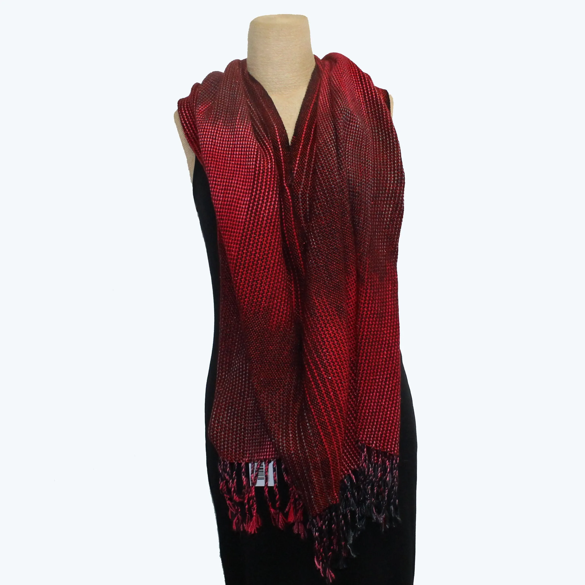 Vickie Vipperman Poncho, Red/Black/Metallic #1, OS