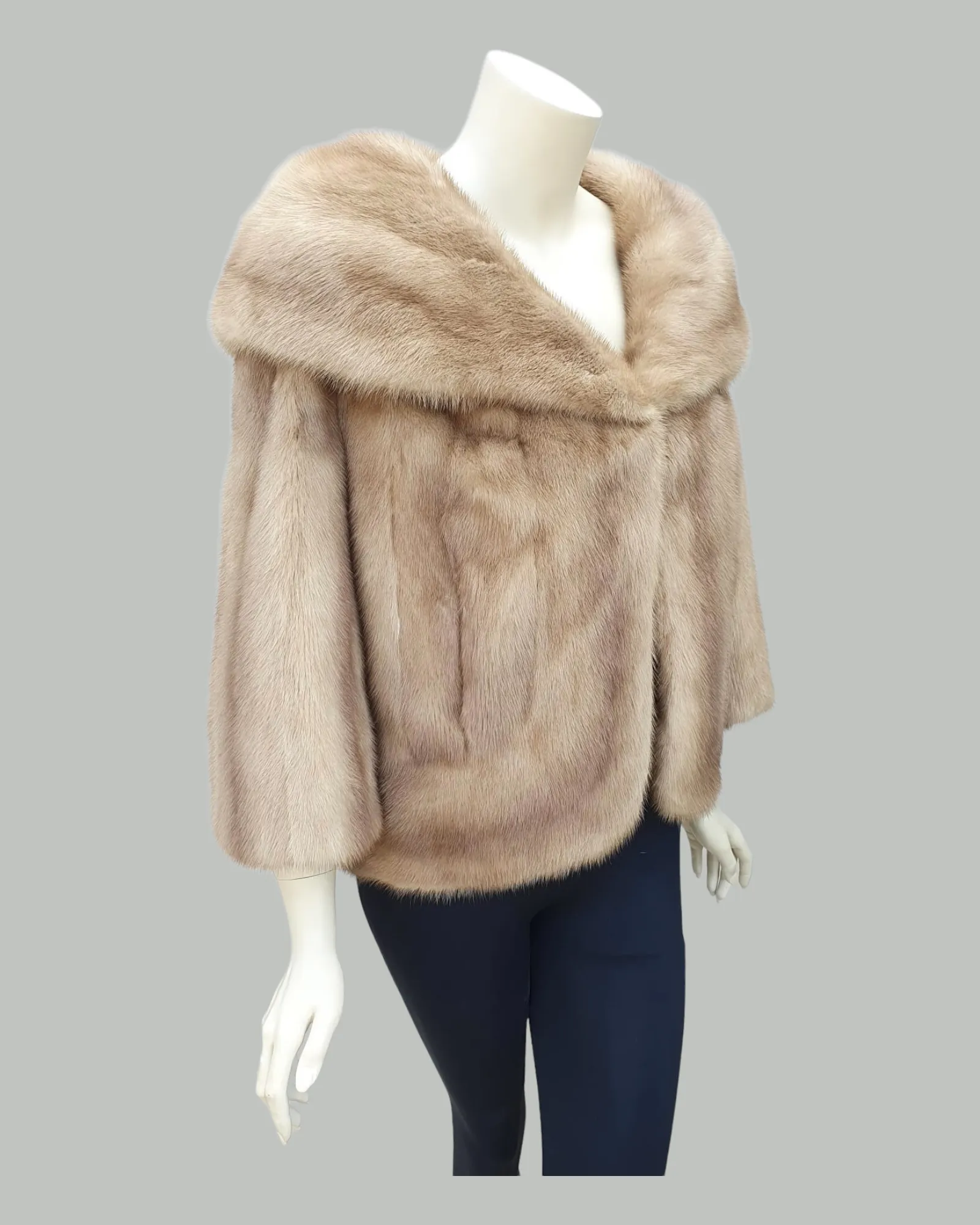 Vintage Autumn Haze Mink Fur Jacket -L