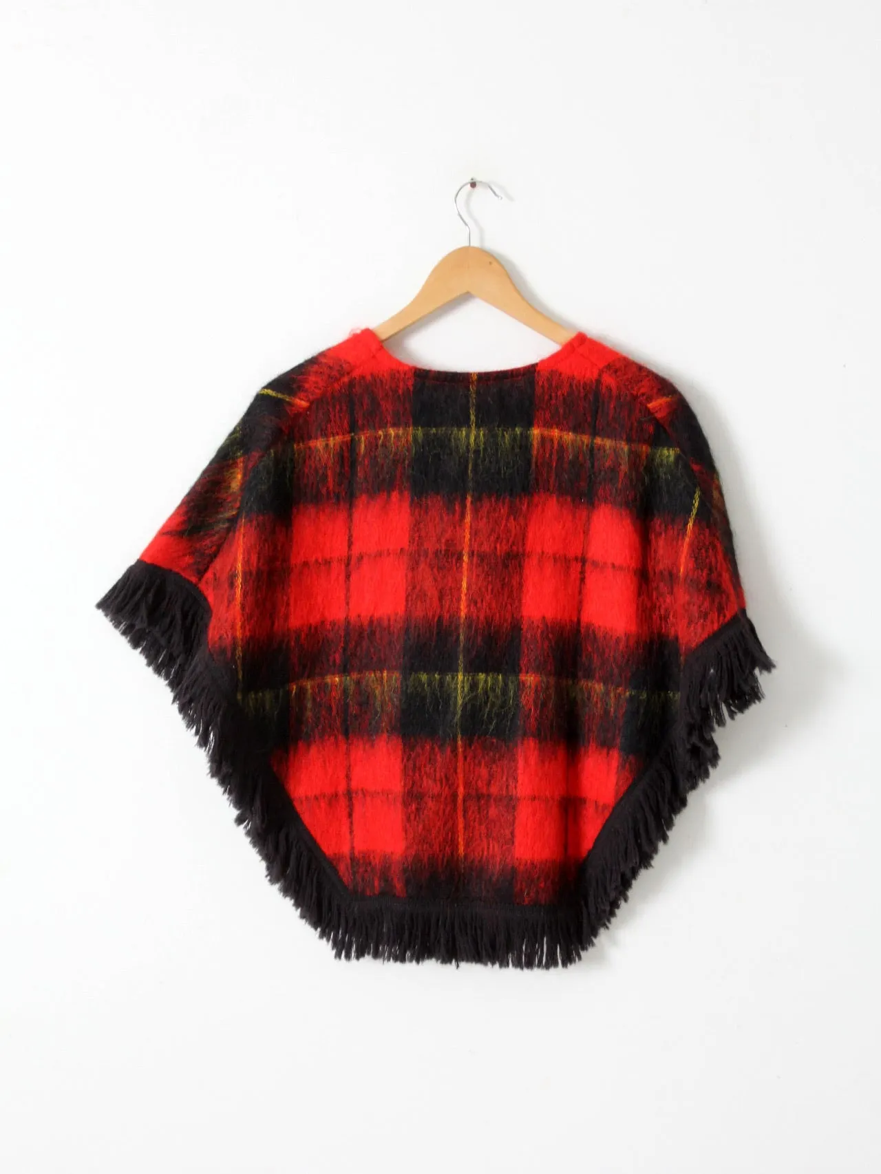 vintage mohair plaid sweater