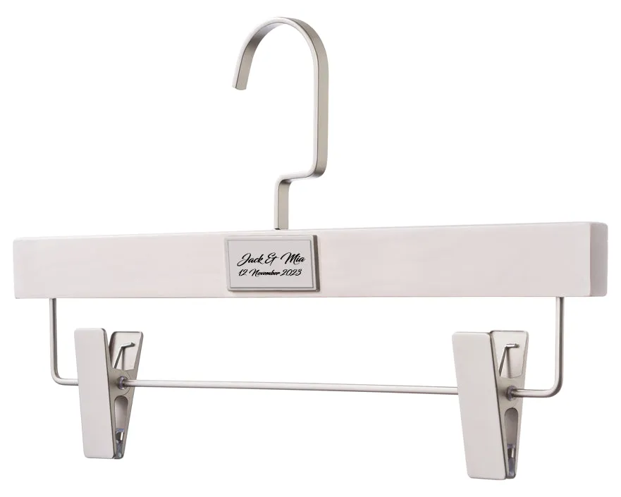 WEDDING HANGERS: Engraved High Quality Bridal Dress & Suit Hangers.