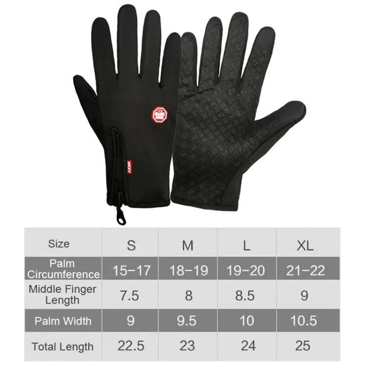 Winter Outdoor Riding Sports Waterproof Touch Screen Glove, Size: XXL(H043 Purple)