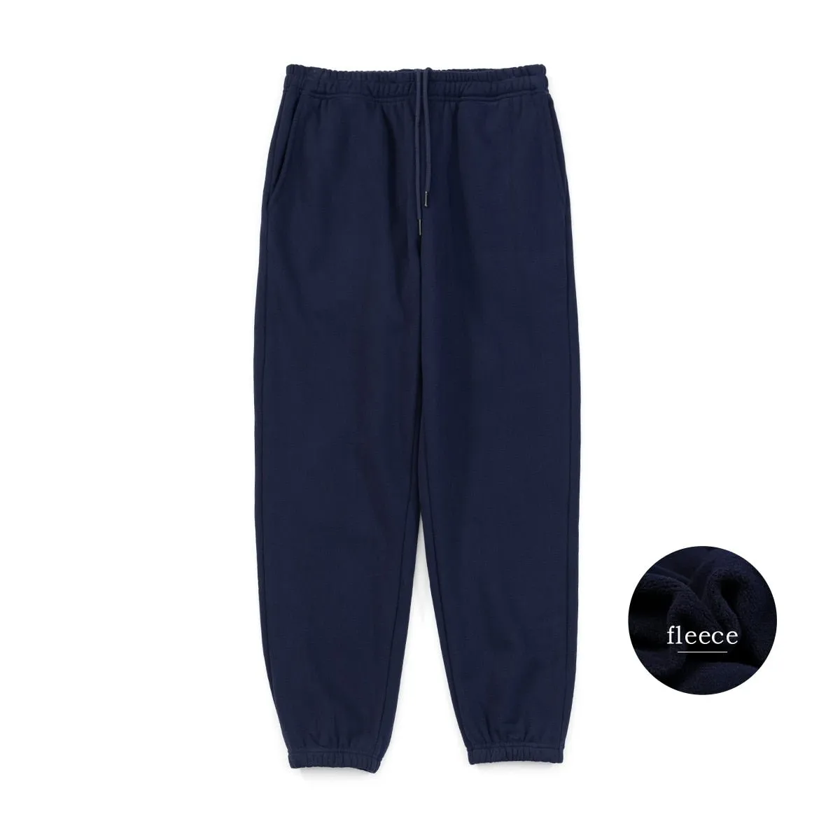 Winter Warm Fleece Jogger Pants Men Drawstring Track Trousers