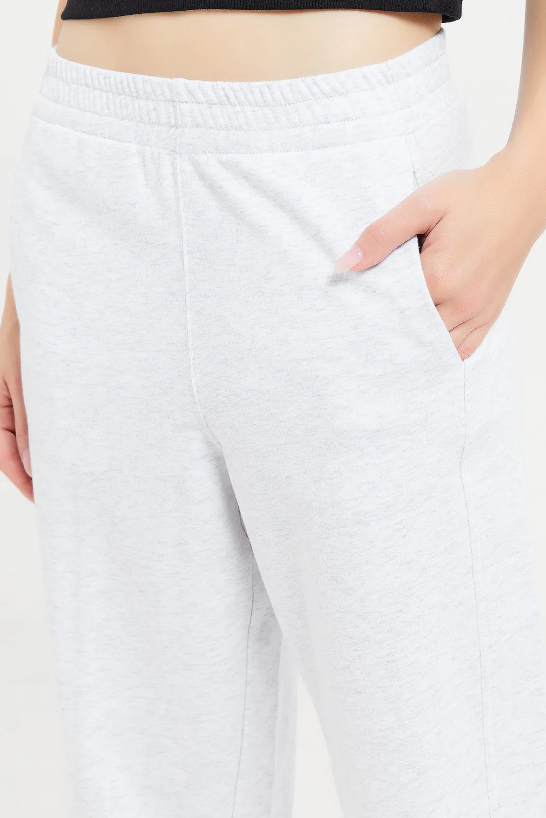 Women Grey Carrot Fit Joggers