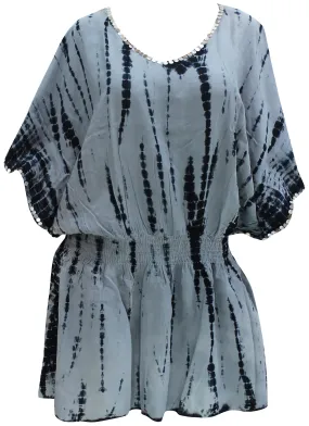 Women's Caftan Beachwear Swimwear Bikini Cover up Dress MAXI Casual Kimono Grey