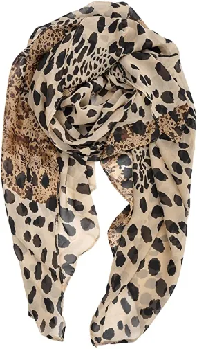 Women's Lightweight Animal Print Scarf