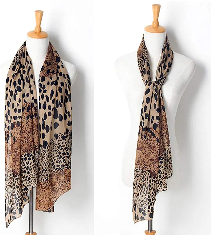 Women's Lightweight Animal Print Scarf