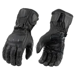 Xelement XG-717 Men's Black ‘Acceleration’ Leather Armored Motorcycle