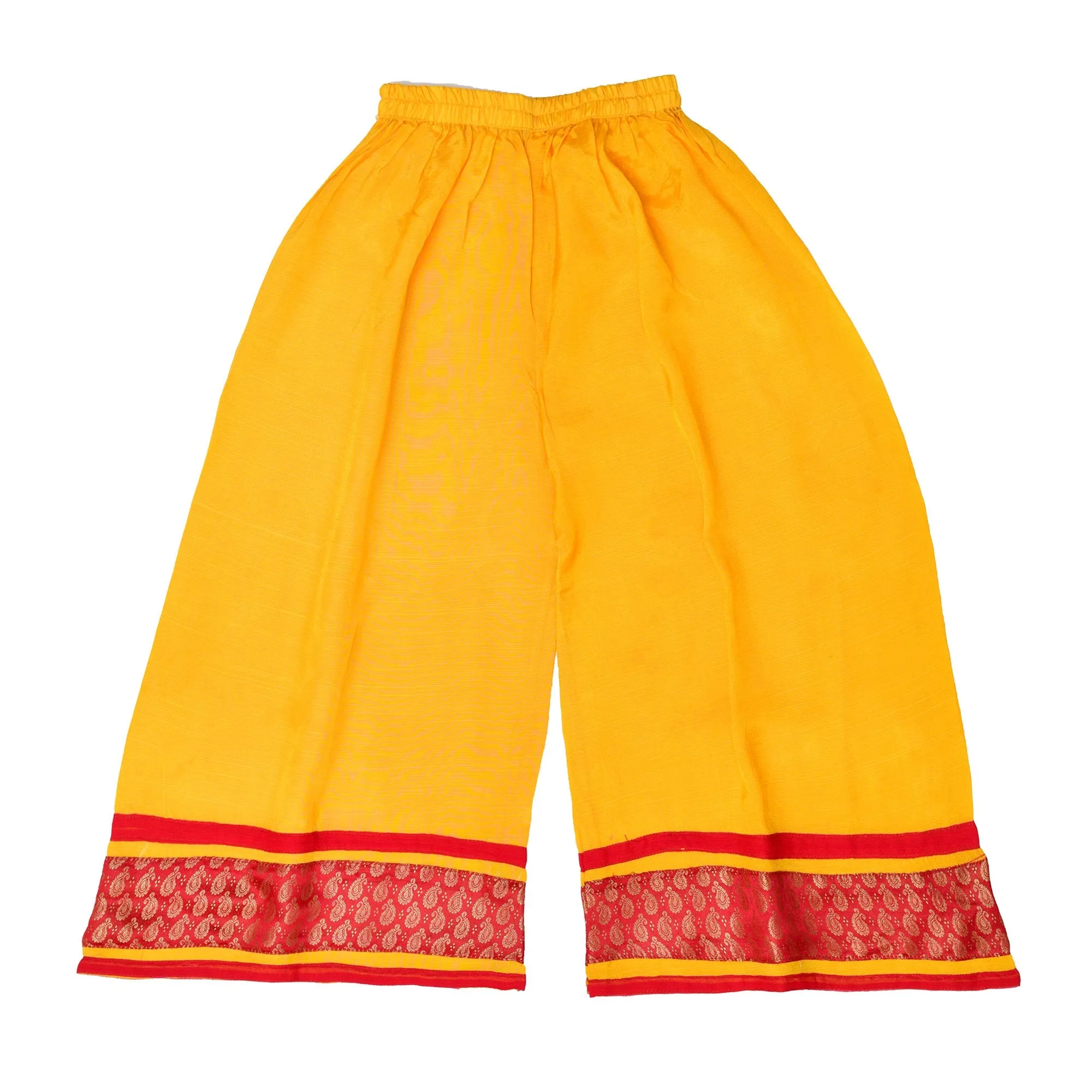 Yellow Red 3pc Festive Dress