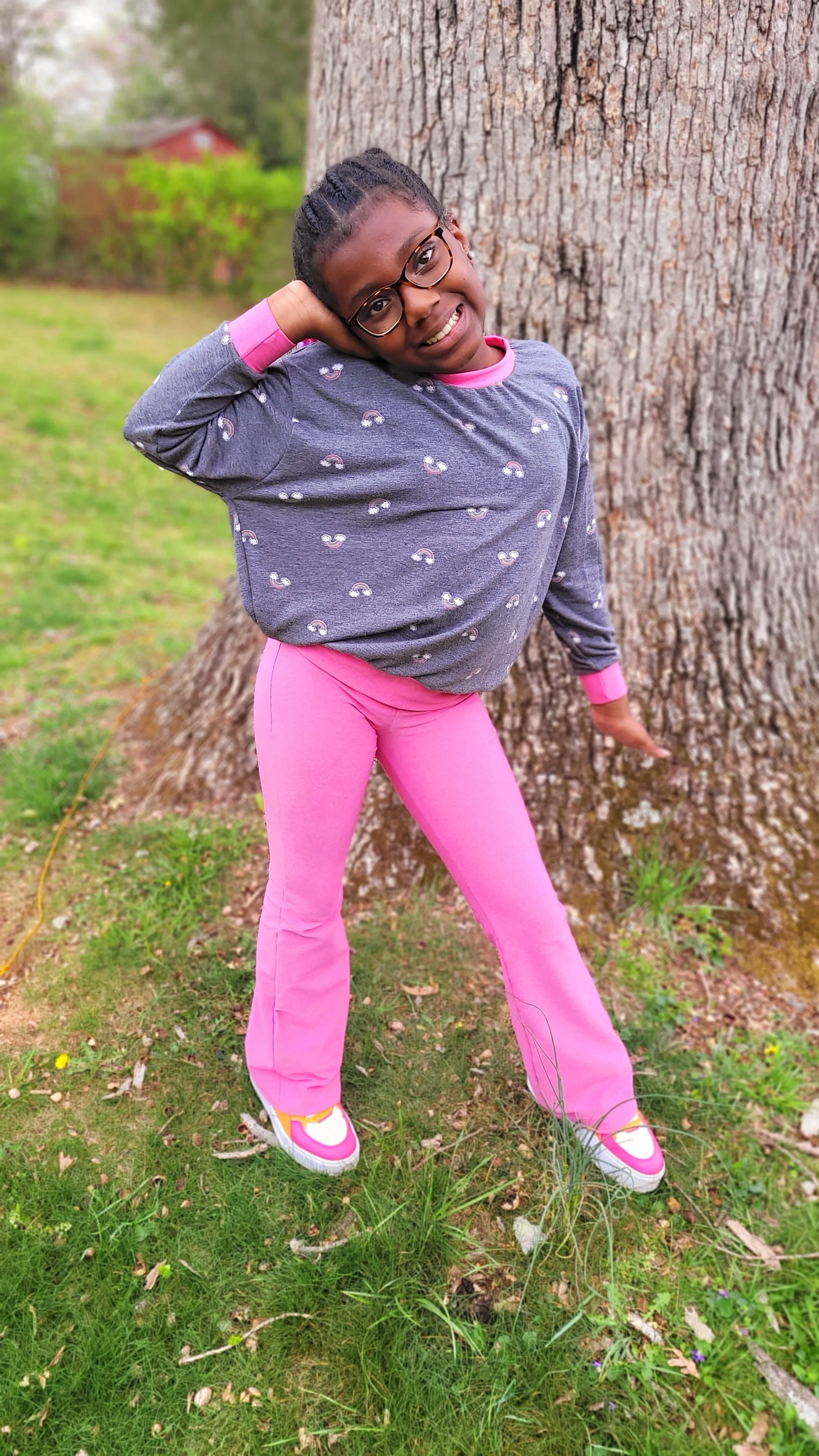 Youth Flare Leggings PDF Sewing Pattern 2-16