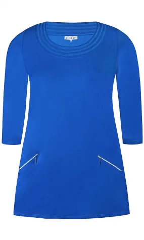 Zhenzi Jolie Tunic in Blue