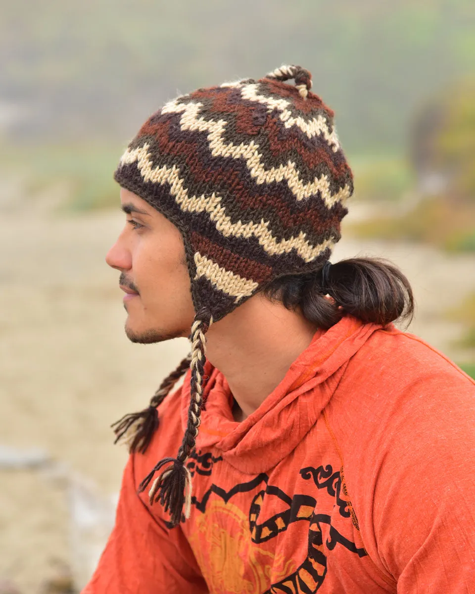 Zig Zag Trapper Beanie